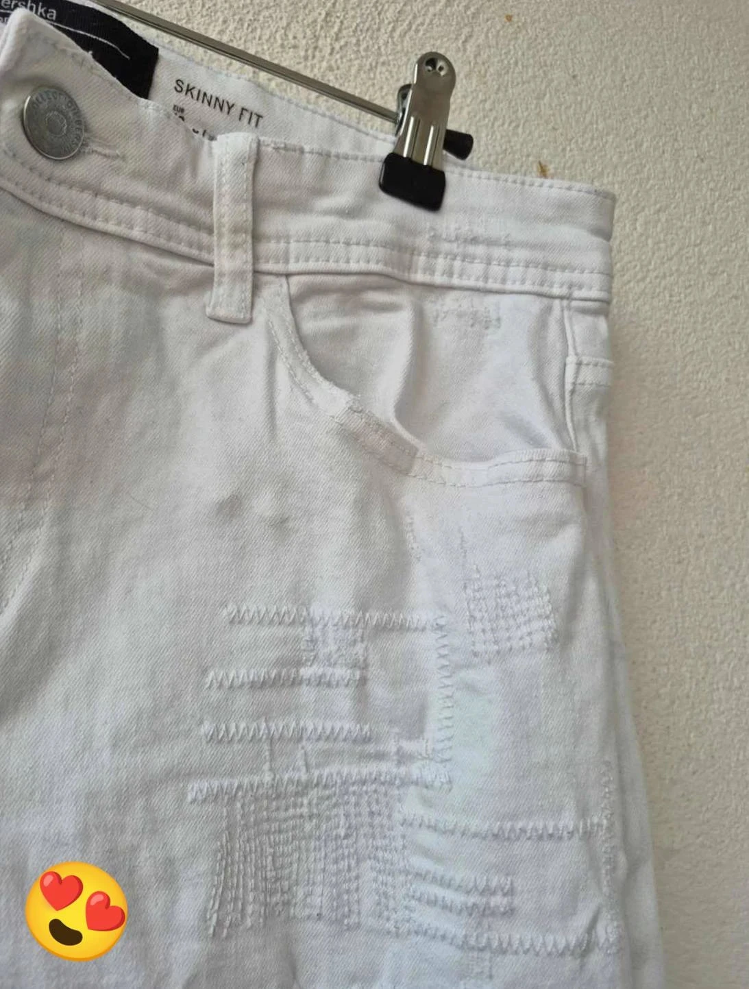 Jean skinny fit blanco liso – photo 4